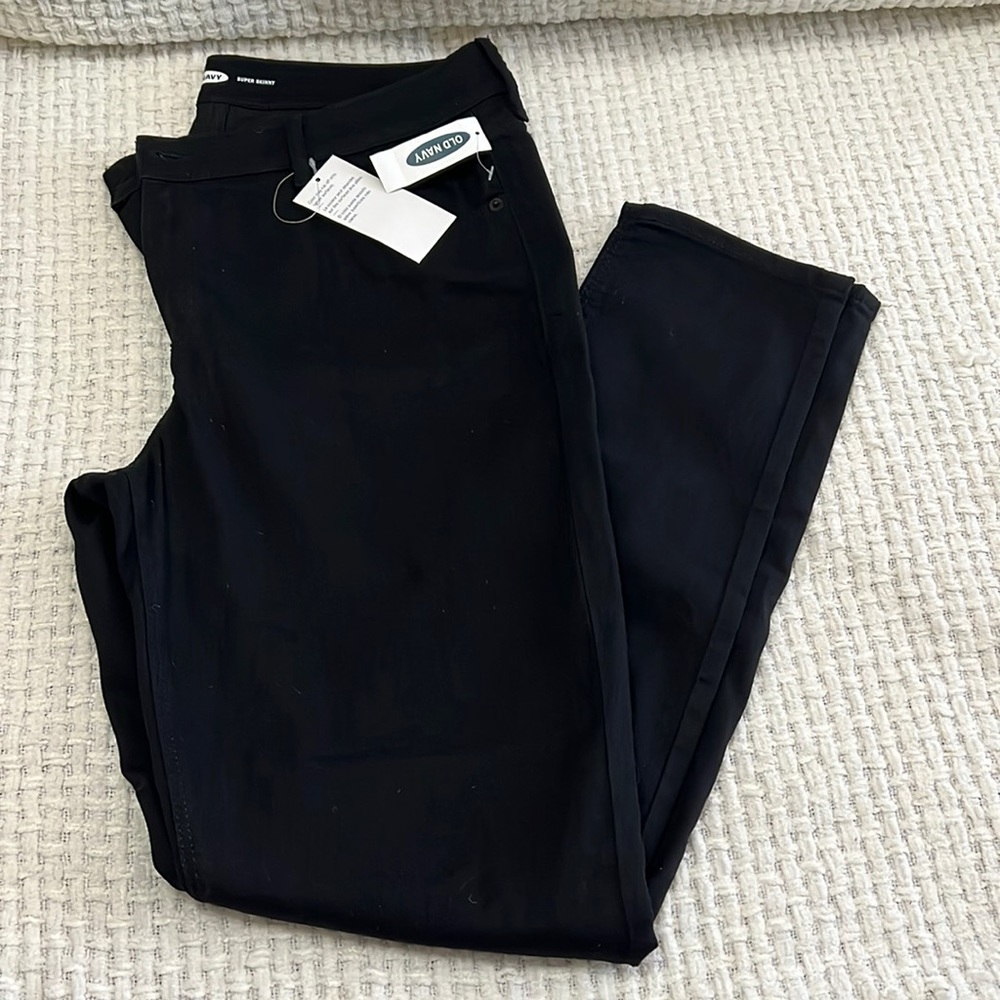 Womens Size 12 Super Skinny Black Jeans